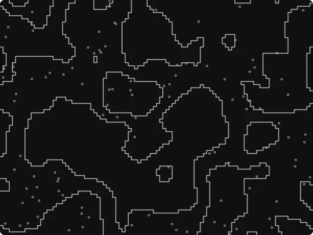 Contour Field: Animated contour lines from a noise field or an image, with stepped or smooth outlines, tinted bands and scattered dots.