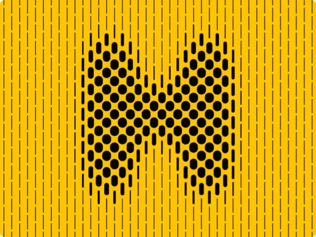 Letter Dash Lines: Turns a typed letter into vertical dashed lines that swell and merge into the glyph, with mouse-reactive hover.