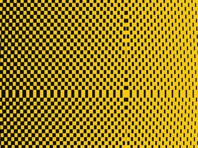 Op art generator example: Op Art Vibrations, Classic yellow preset