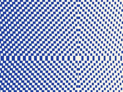 Op art generator example: Op Art Vibrations, Cobalt square preset